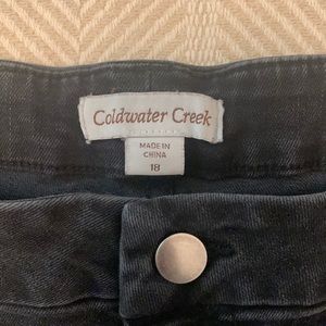 Coldwater Creek black jeans.  Size 18.